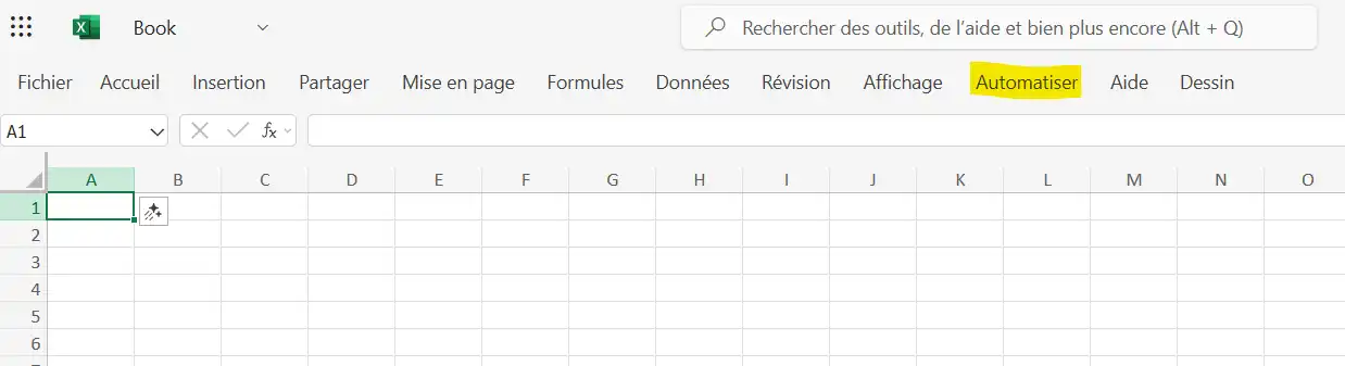 Installer et configurer Office Script dans Excel 365 Office 365 Excel Automatiser