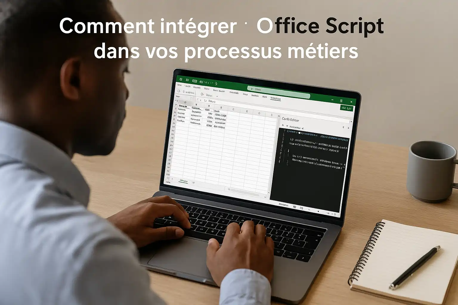 intégrer office script processus metier
