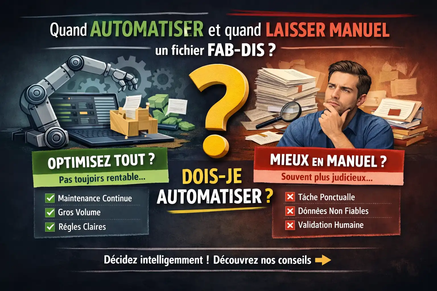 automatiser fab dis excel