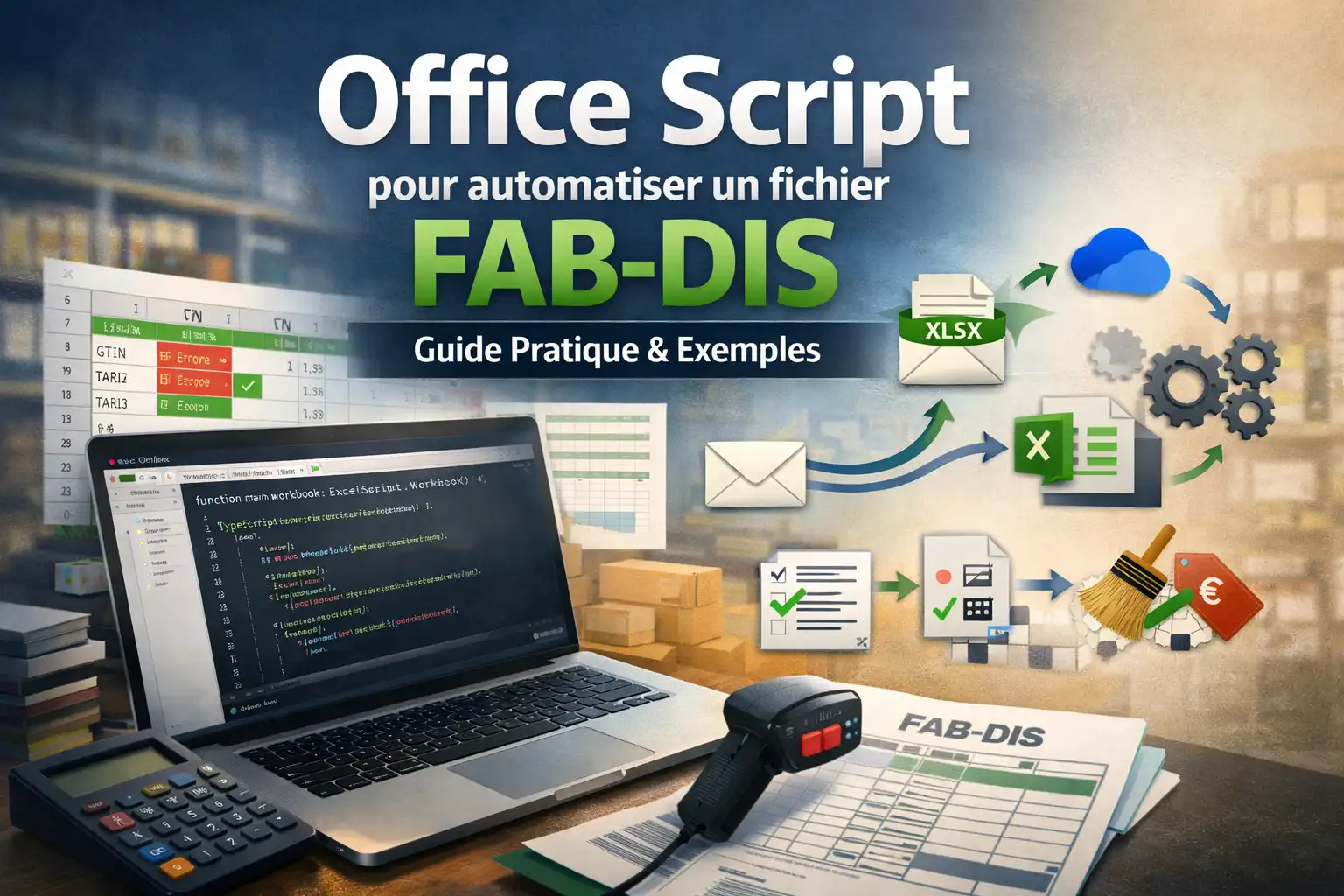 office script pour automatiser fabdis