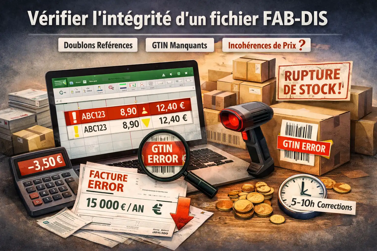 verifier integrite fabdis excel automatisation